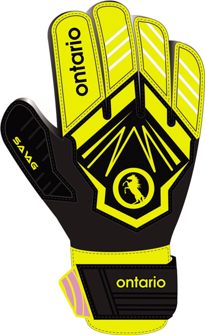 medium club level goalkeeper gloves